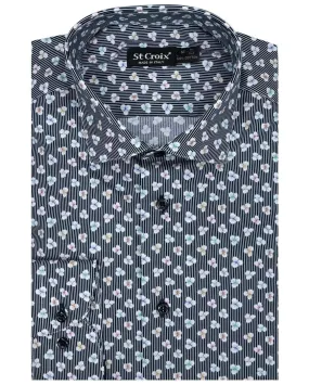 St. Croix 8236 Navy Mix Shirt