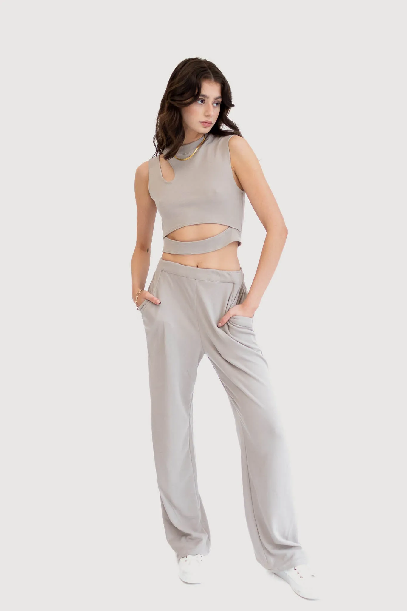 Sustainable Cut Out Knit Top