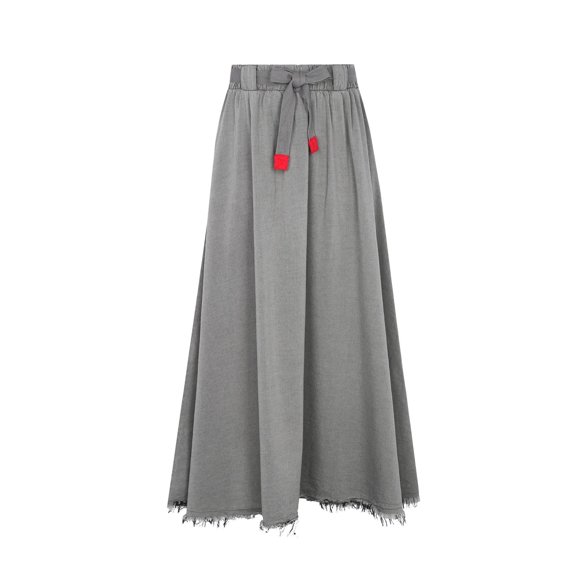 Teen Belted Denim Maxi Skirt