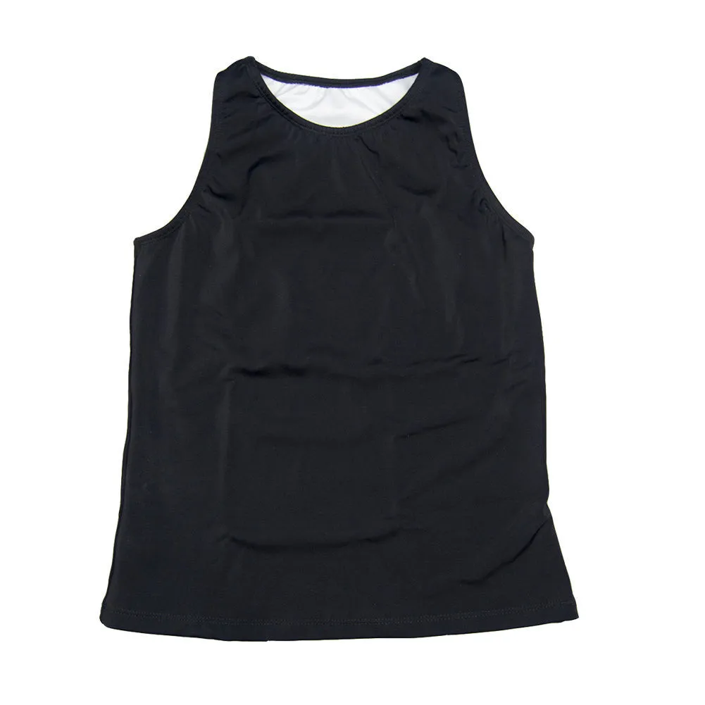 The Flatsea - Full Compression Swim Tank in Black