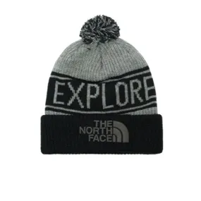 The North Face Pom Bne Unisex Lifestyle Beanie Grey/Black