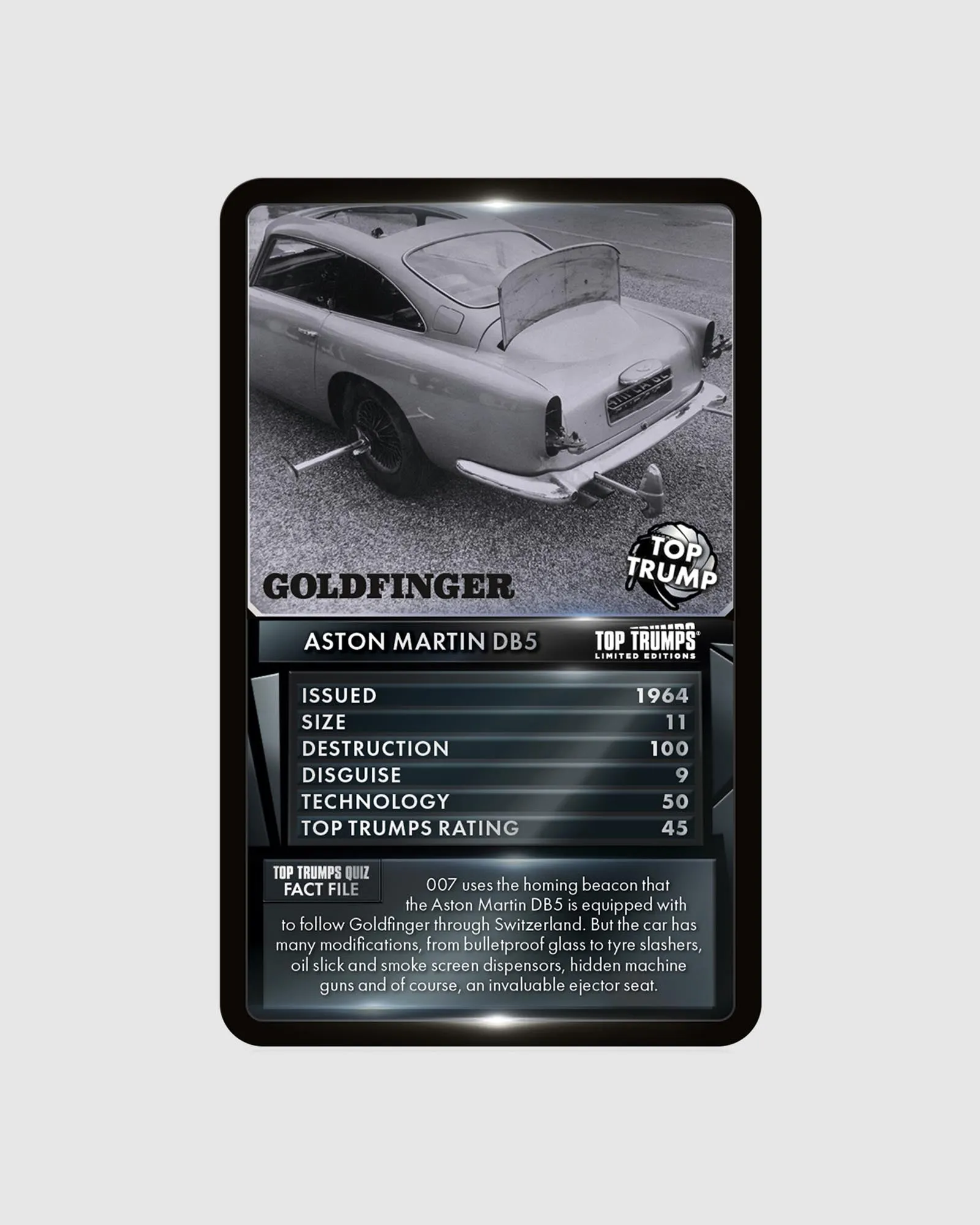 Top Trumps 007 Vehicles and Gadgets Limited Edition