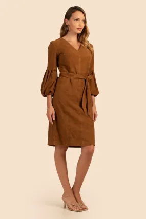 Trina Turk - Priya Suede Dress - Cognac
