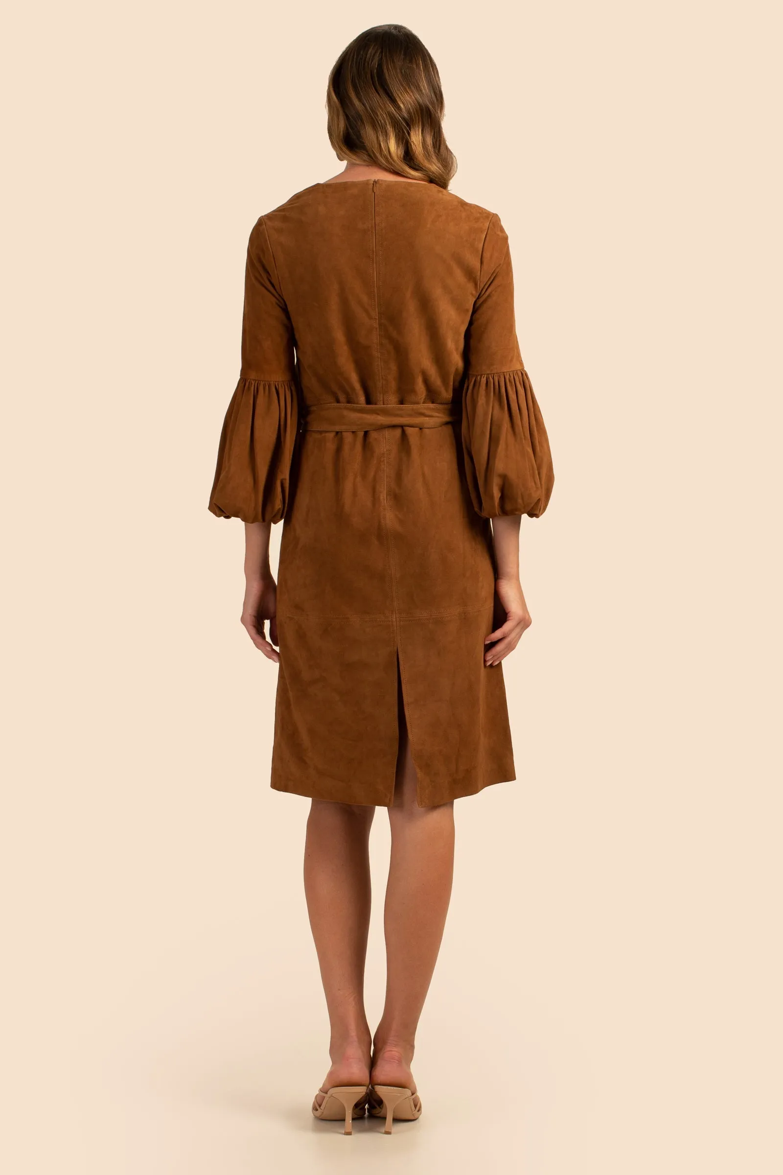 Trina Turk - Priya Suede Dress - Cognac