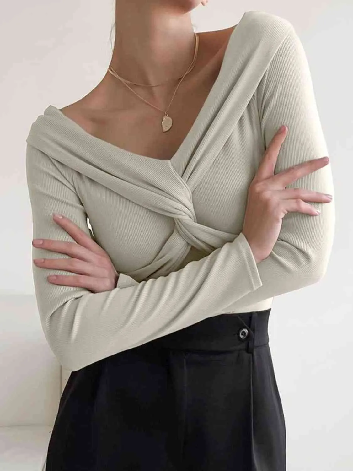 Twisted Knit Top