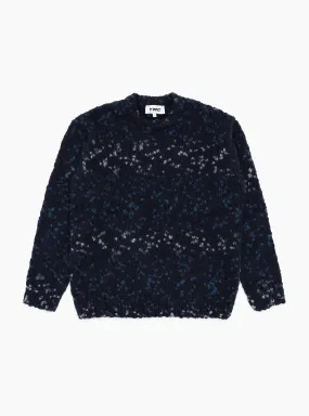Undertones Boxy Crew Knit Navy
