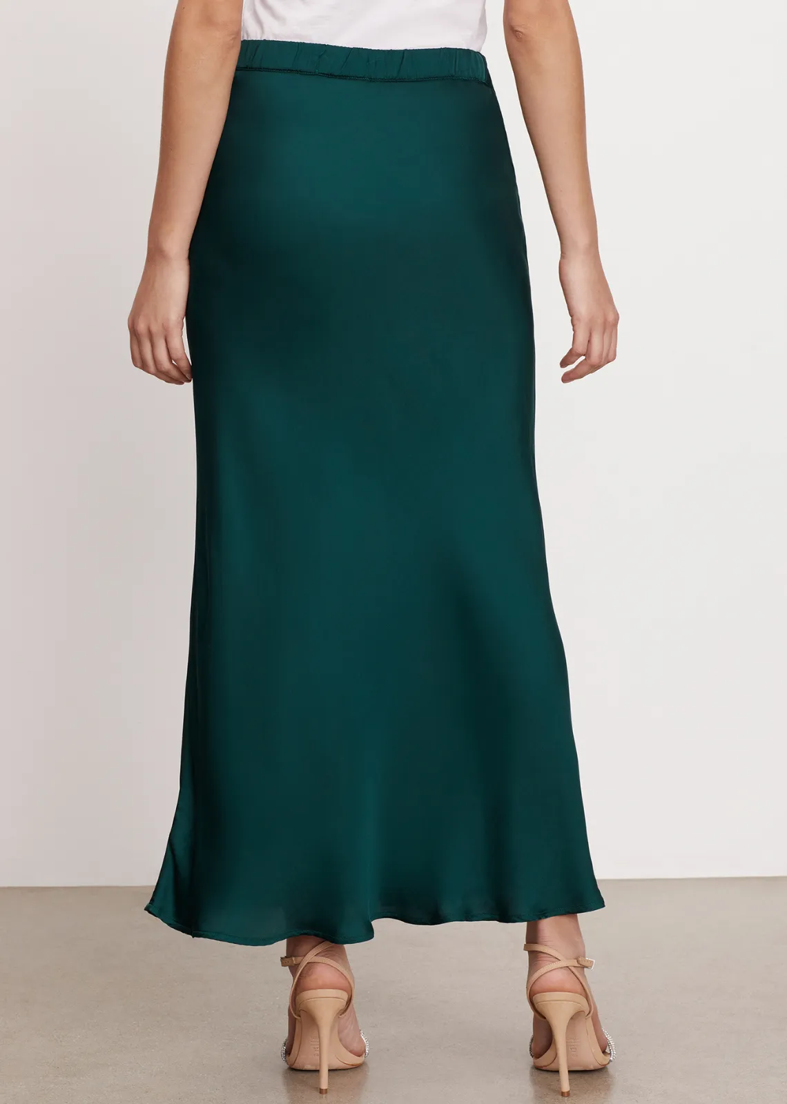 Velvet Cadence Satin Maxi Skirt
