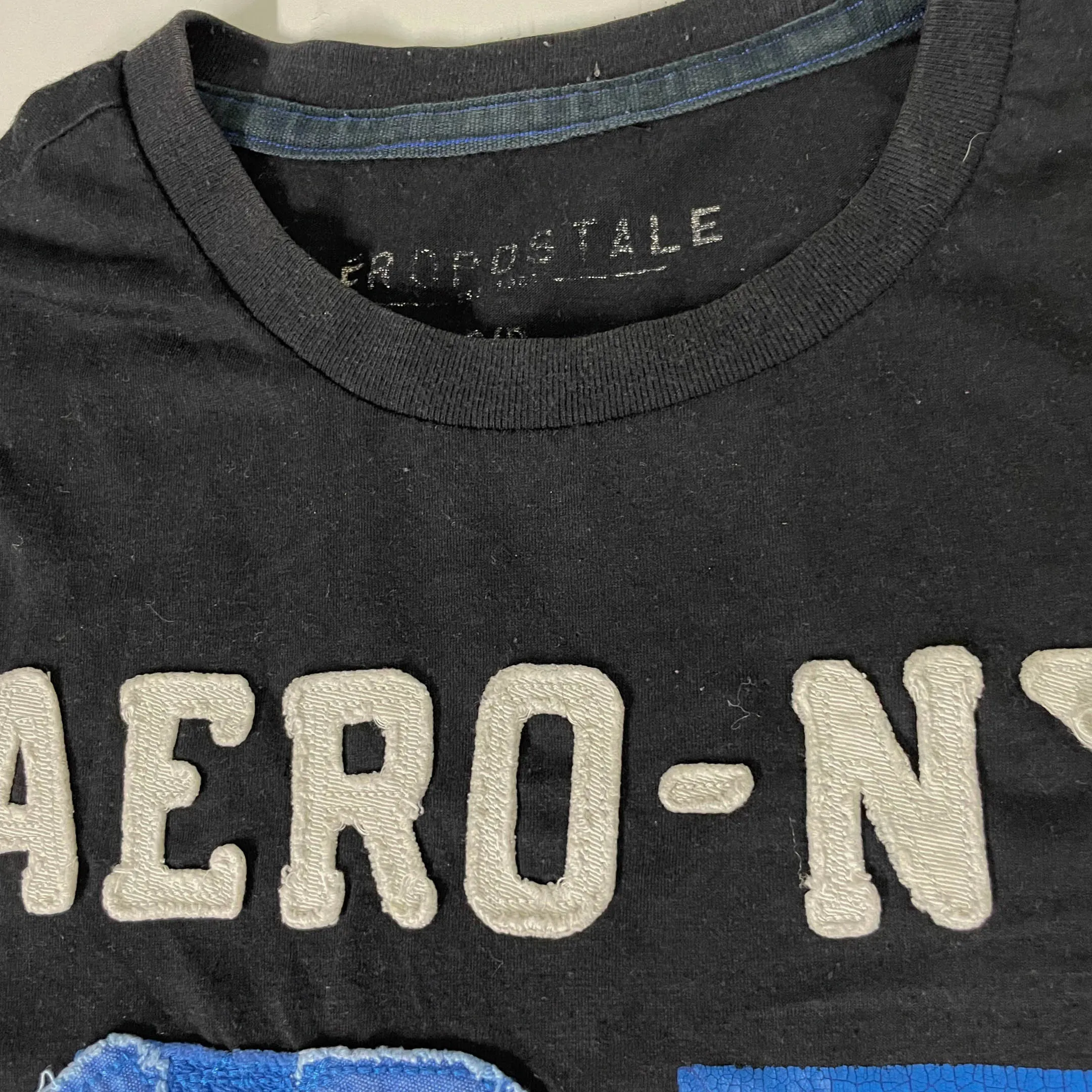 Vintage Black mens Aeropostale aero nyc 87 graphics tees in S