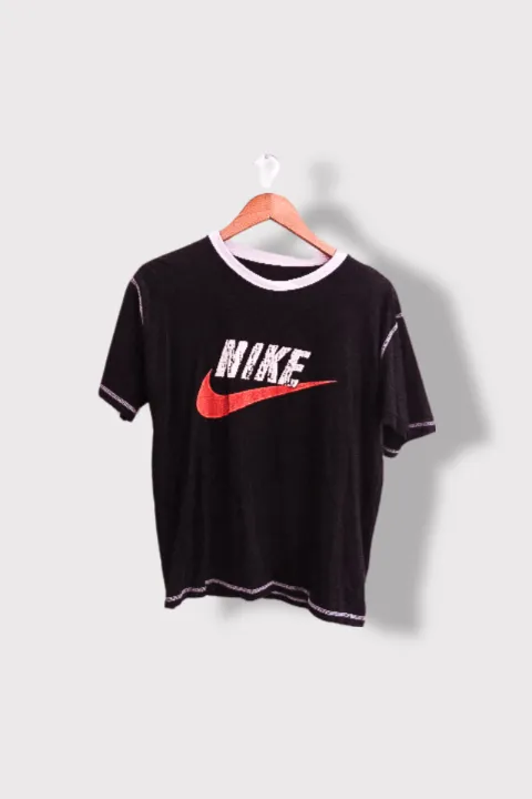 Vintage Nike big logo black small tees
