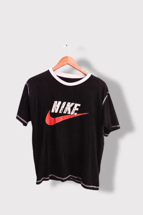 Vintage Nike big logo black small tees