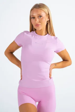 Vital Seamless Compression Tee Pink