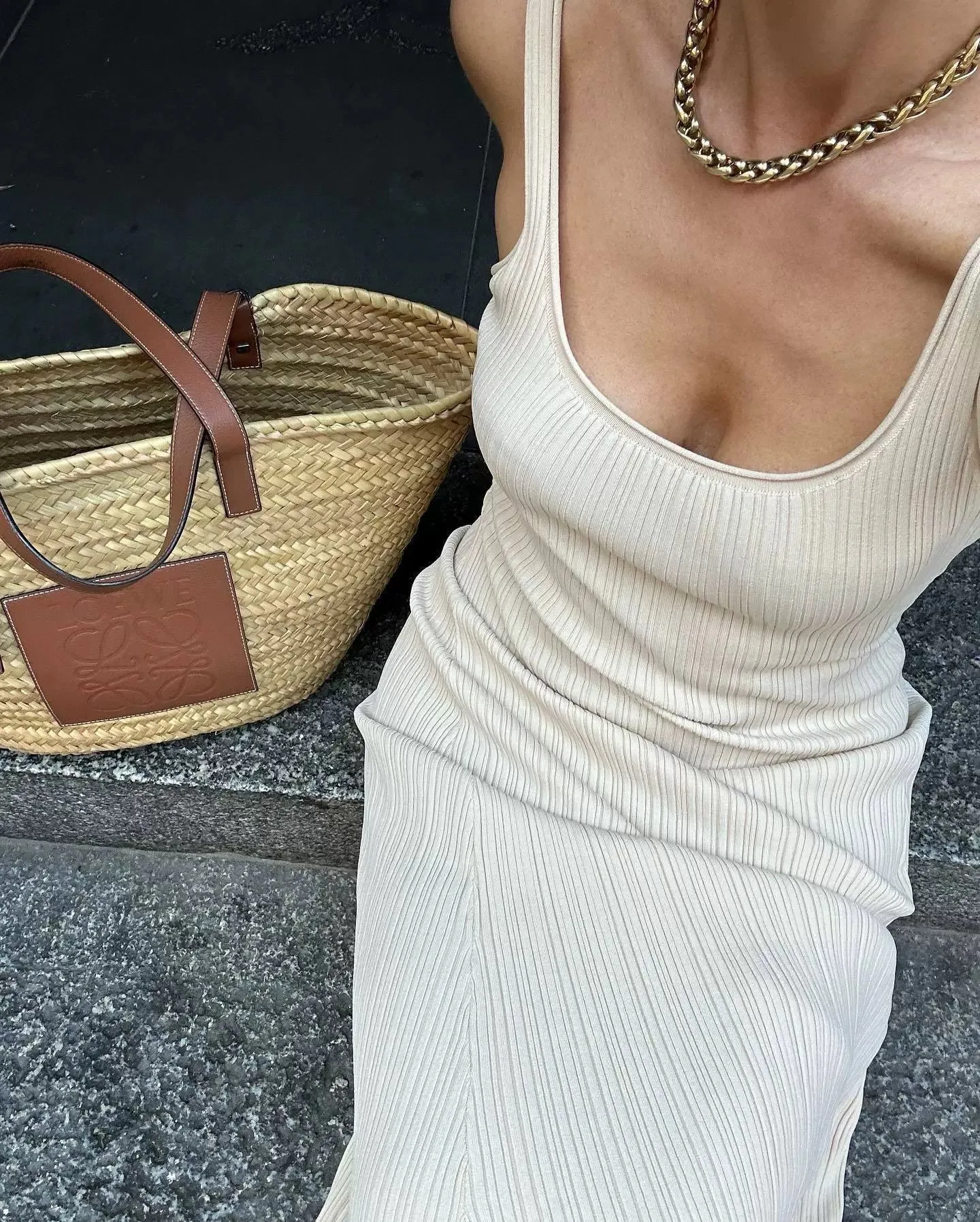 Vvsha Krystal Knitted Maxi Dress