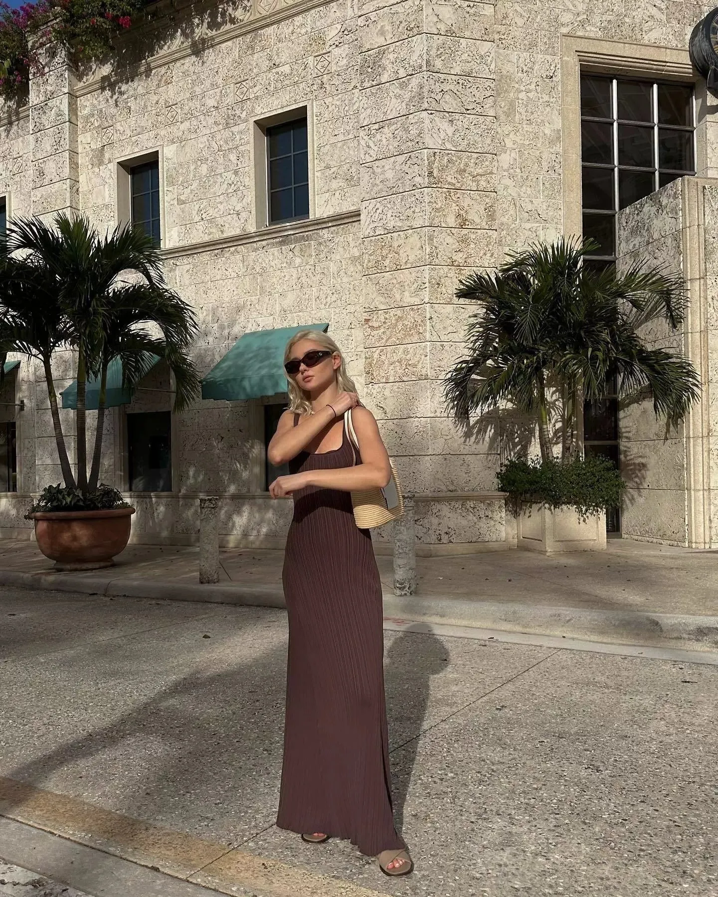 Vvsha Krystal Knitted Maxi Dress