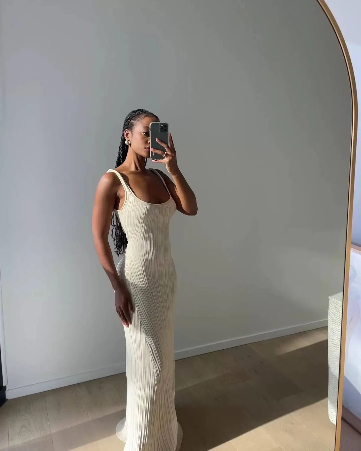 Vvsha Krystal Knitted Maxi Dress