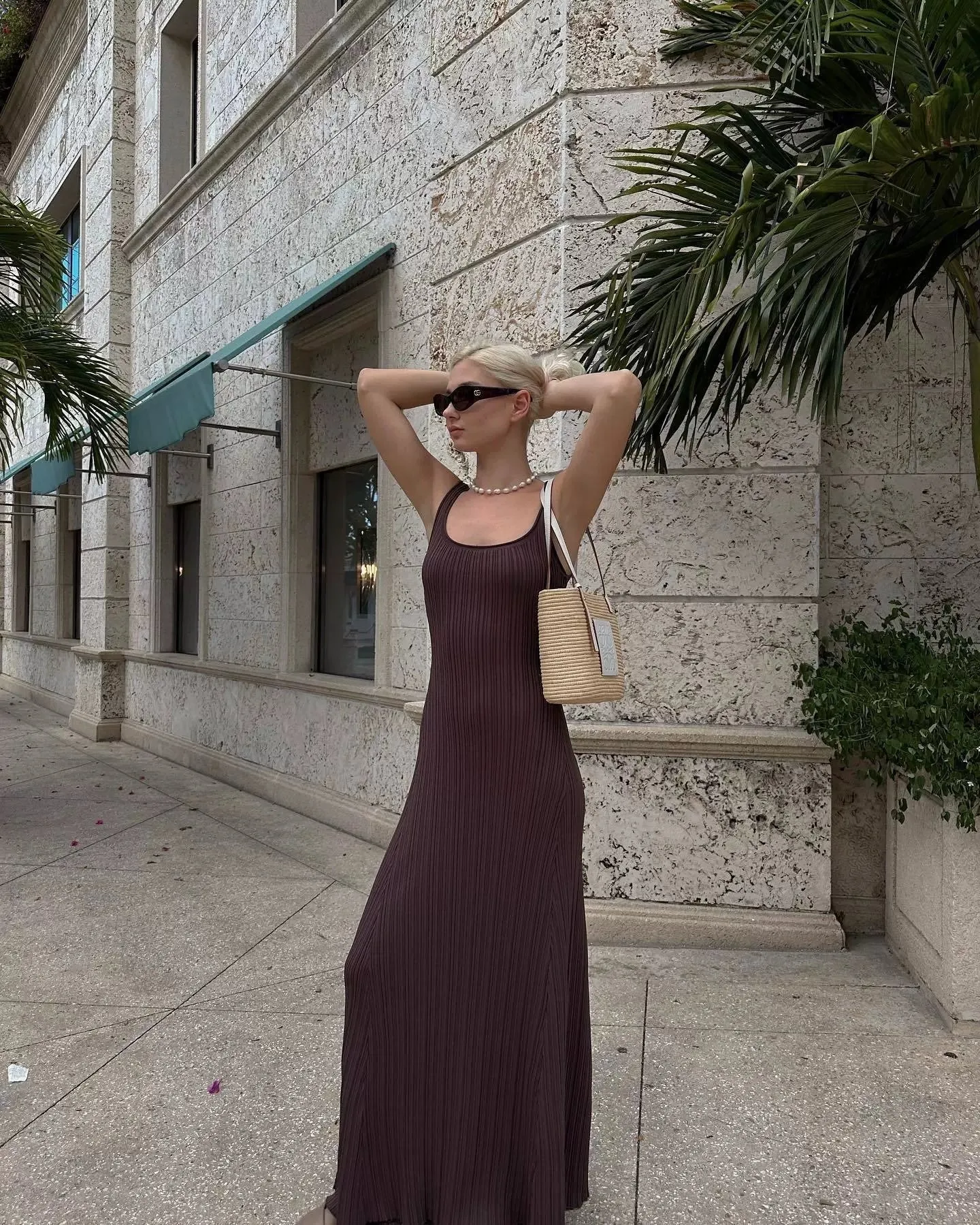 Vvsha Krystal Knitted Maxi Dress