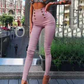 Women's Autumn Elastic Skinny High Waist Pants