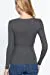 Women's Long Sleeve Round Neck Lace Trim Rib Knit Top