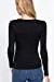 Women's Long Sleeve Round Neck Lace Trim Rib Knit Top