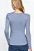 Women's Long Sleeve Round Neck Lace Trim Rib Knit Top