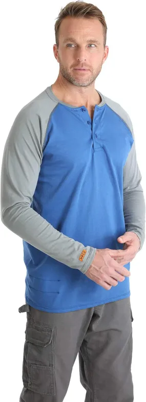Wrangler® Men’s Work Shirt Flame Resistant Baseball Henley