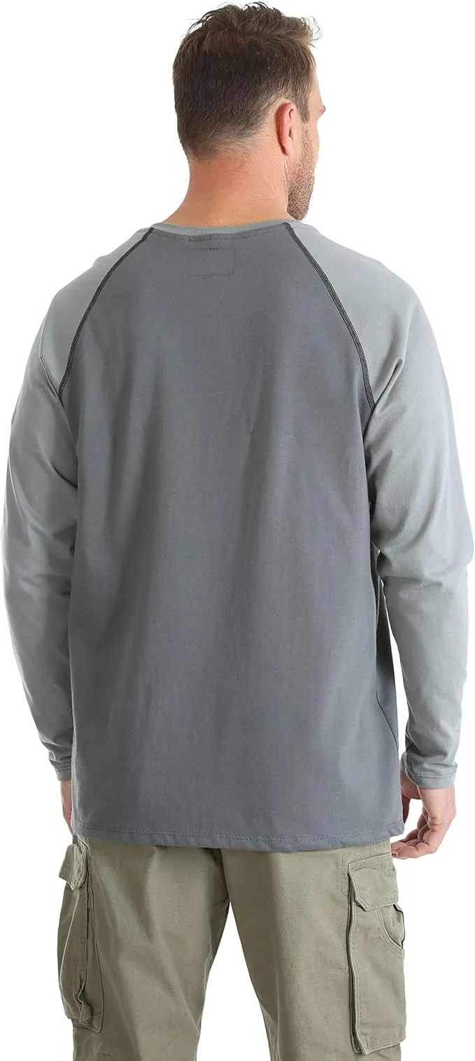 Wrangler® Men’s Work Shirt Flame Resistant Baseball Henley
