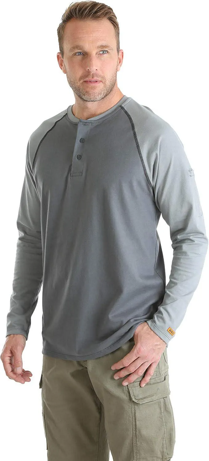 Wrangler® Men’s Work Shirt Flame Resistant Baseball Henley