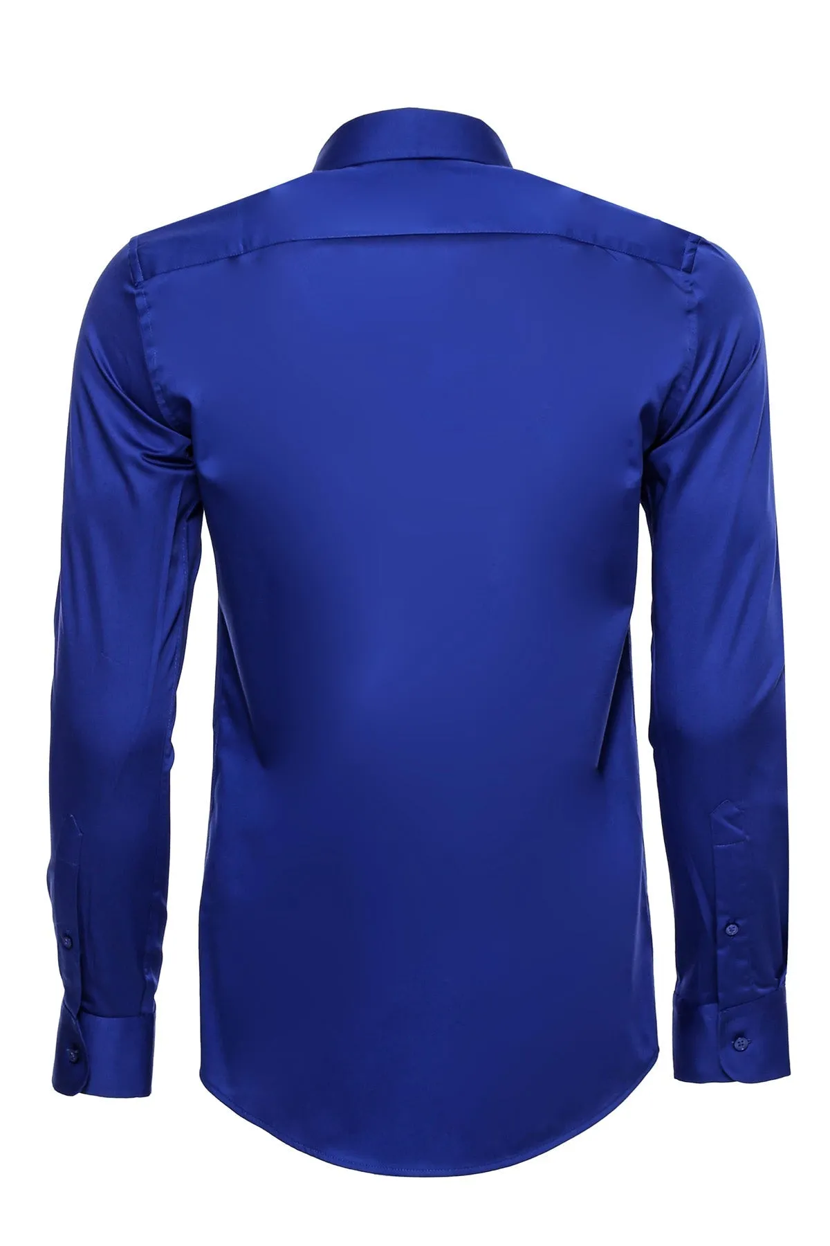 WSS Blue Satin Shirt  - Singen