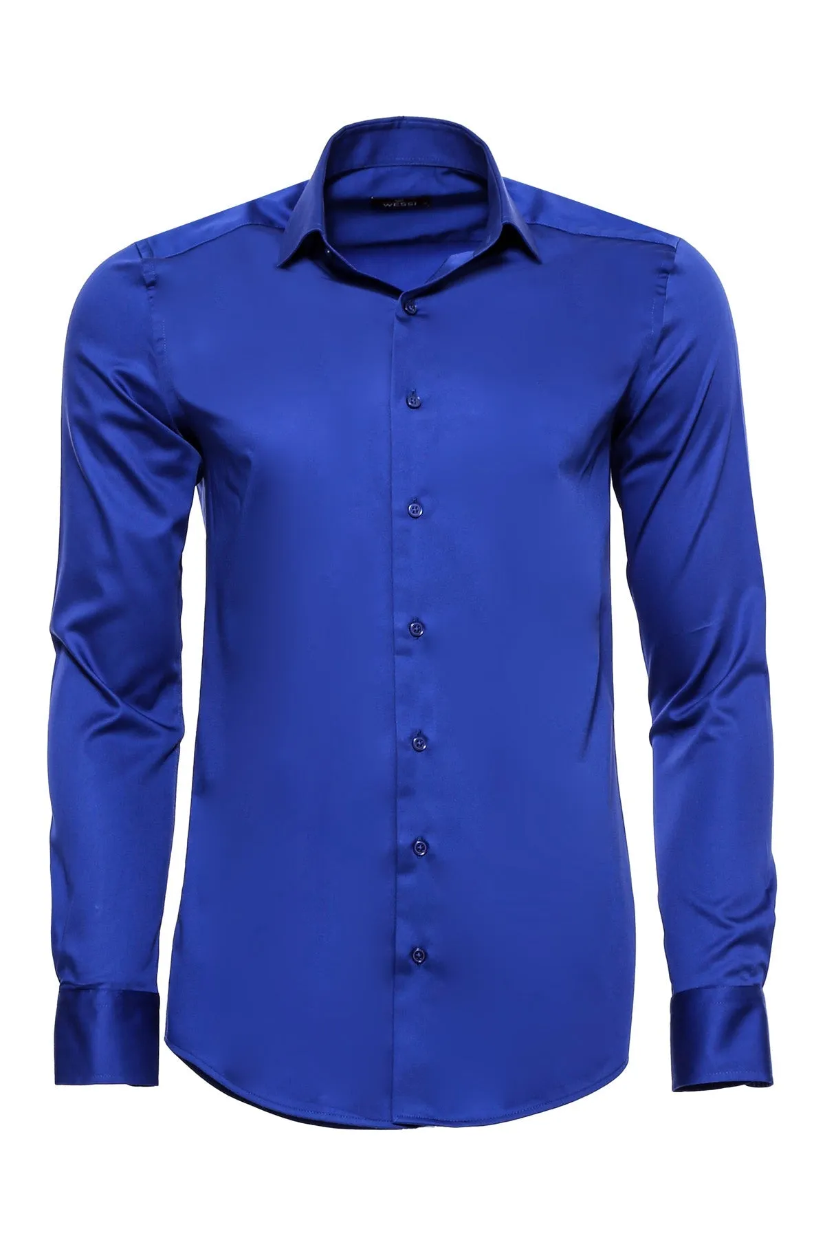 WSS Blue Satin Shirt  - Singen