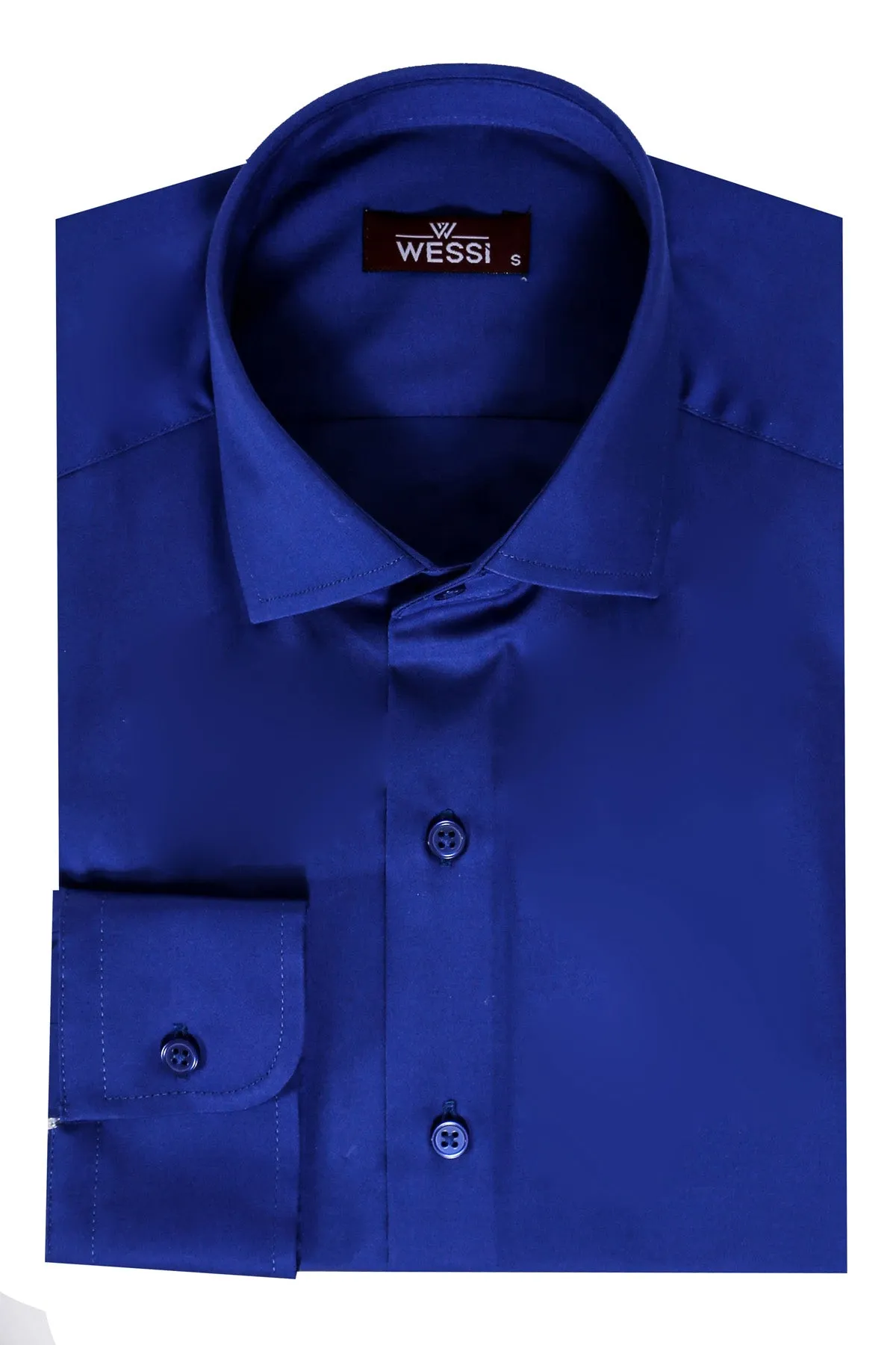 WSS Blue Satin Shirt  - Singen
