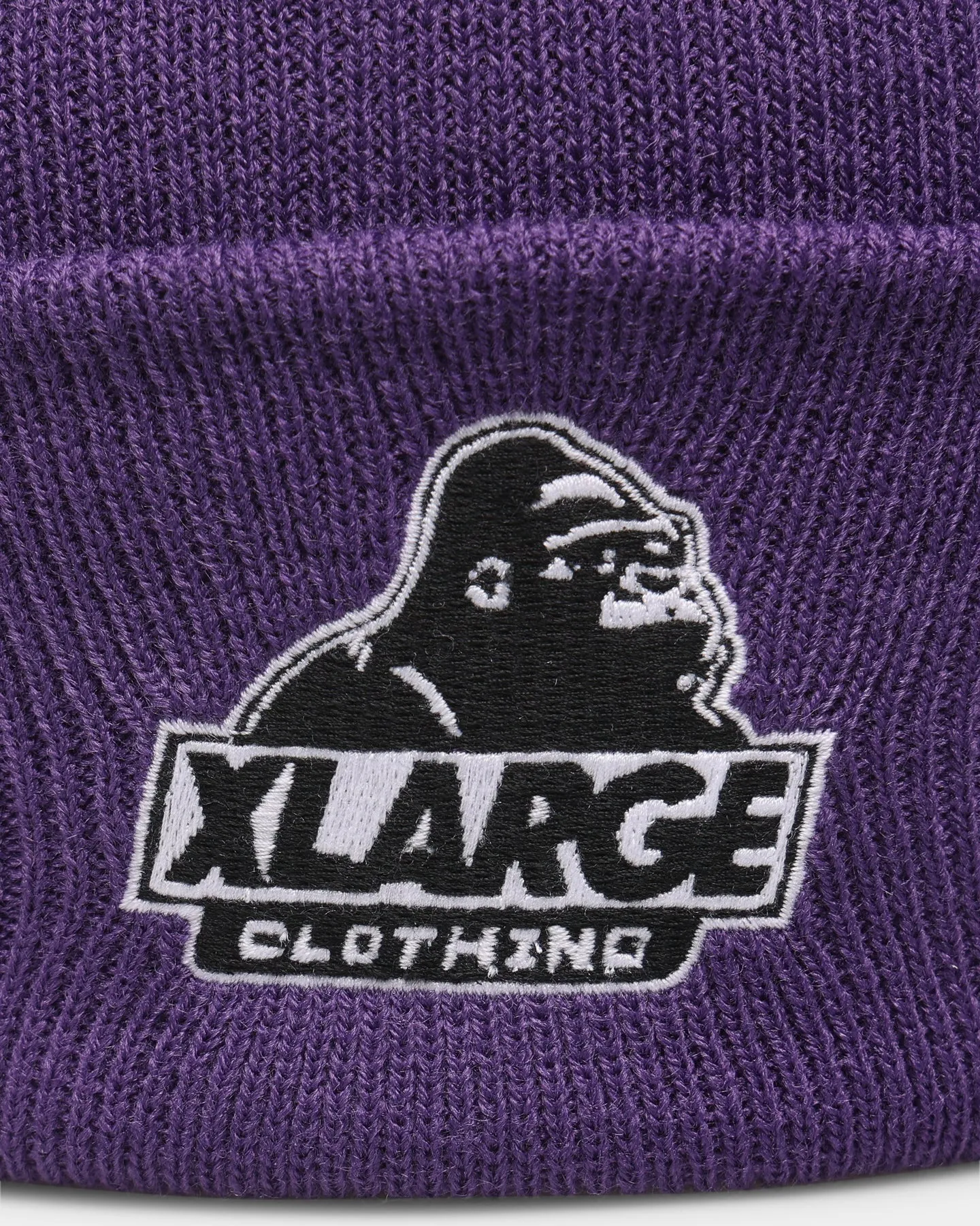 XLARGE Slanted Logo Beanie Purple